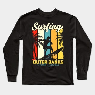 Surfing | Outer Banks, North Carolina Long Sleeve T-Shirt